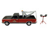 1983 Dodge Ram D-100 Royal SE Tow Truck with Drop-In Tow Hook Hobby Shop Auto Mechanic Brown and Red with Work Lights The Hobby Shop Series 17 1/64 Diecast Model Car Greenlight 97170B