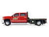 2016 Chevrolet Silverado 3500HD Dually Flatbed Truck Hobby Shop Auto Mechanic Red with Tool Cabinet The Hobby Shop Series 17 1/64 Diecast Model Car Greenlight 97170D