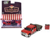 2016 Chevrolet Silverado 3500HD Dually Flatbed Truck Hobby Shop Auto Mechanic Red with Tool Cabinet The Hobby Shop Series 17 1/64 Diecast Model Car Greenlight 97170D