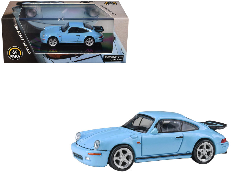1987 RUF CTR Gulf Blue 1/64 Diecast Model Car Paragon Models PA-55299