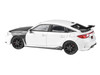 2025 Honda Civic Type R FL5 White with Carbon Hood and Accents 1/64 Diecast Model Car Paragon Models PA-55590