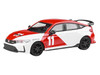 2025 Honda Civic Type R FL5 #11 1965 Mexico GP Heritage Red and White 1/64 Diecast Model Car Paragon Models PA-55591