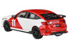 2025 Honda Civic Type R FL5 #11 1965 Mexico GP Heritage Red and White 1/64 Diecast Model Car Paragon Models PA-55591