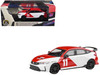 2025 Honda Civic Type R FL5 #11 1965 Mexico GP Heritage Red and White 1/64 Diecast Model Car Paragon Models PA-55591