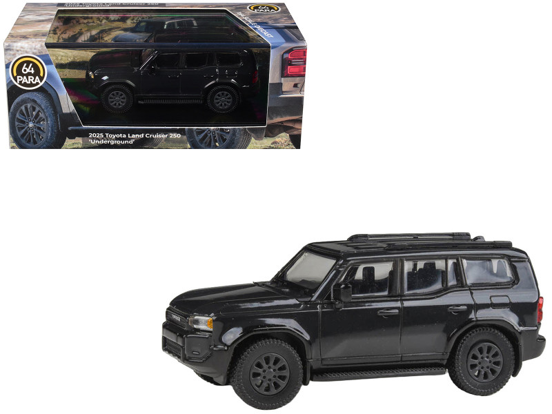2025 Toyota Land Cruiser 250 Underground Black 1/64 Diecast Model Car Paragon Models PA-55748