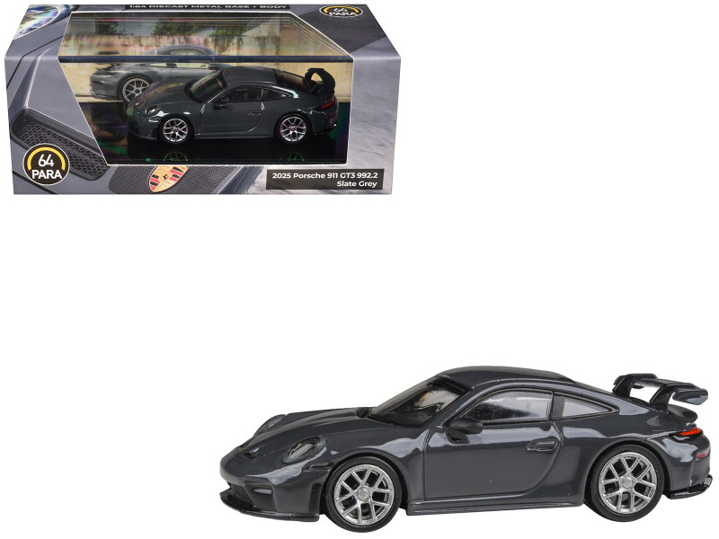 2025 Porsche 911 GT3 (992.2) Slate Gray 1/64 Diecast Model Car Paragon Models PA-55878