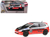 2005 Honda Civic #16 SEMA RealTime Racing Silver Metallic and Red with Black Graphics 1/64 Diecast Model Car Paragon Models PA-56352