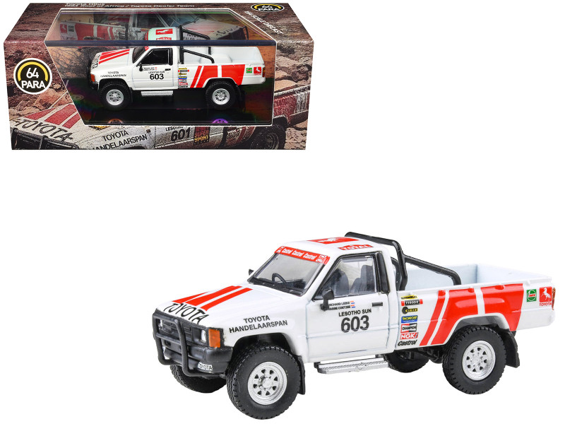 Toyota Hilux Pickup Truck #603 Kassie Coetzee Richard Leeke Winner Roof of Africa 1993 1/64 Diecast Model Car Paragon Models PA-65529