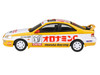 1999 Honda Civic EM1 RHD Right Hand Drive Oyatsu Racing White and Yellow with Graphics 1/64 Diecast Model Car Paragon Models PA-65630