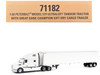 Peterbilt 579 Ultraloft Tandem Tractor White with Great Dane Champion 53ft Dry Cargo Trailer Transport Series 1/50 Diecast Model Diecast Masters 71182