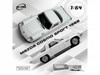 1968 Mazda 110 S Cosmo Sport RHD Right Hand Drive White 1/64 Diecast Model Car Model Model MM64-MCS-002