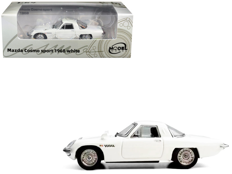 1968 Mazda 110 S Cosmo Sport RHD Right Hand Drive White 1/64 Diecast Model Car Model Model MM64-MCS-002