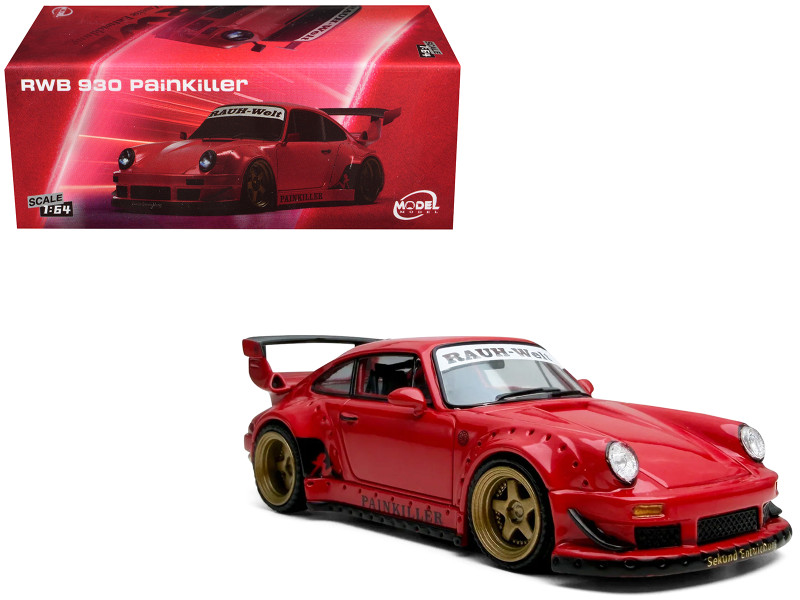 RWB 930 Painkiller Red 1/64 Diecast Model Car Model Model MM64-RWB930-007