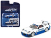 Mazda RX7 RE Amemiya RHD Right Hand Drive #62 White and Blue with Graphics Enigma Exclusive Edition 1/64 Diecast Model Car Pop Race PR64-PRE021