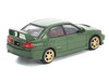 Mitsubishi Lancer Evolution IV RHD Right Hand Drive Green with Red Interior and Gold Wheels Enigma Exclusive Edition 1/64 Diecast Model Car Pop Race PR64-PRE022