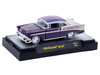 1956 Chevrolet Bel Air Low and Slow Purple Two-Tone with Graphics Limited Edition to 5500 pieces Worldwide 1/64 Diecast Model Car M2 Machines 31500-HS73