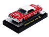 1964 Chevrolet Impala SS Lowrider Coca Cola Red with White Top and Graphics Limited Edition to 9340 pieces Worldwide 1/64 Diecast Model Car M2 Machines 51500-MJS01