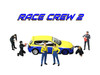 Race Crew #2 6 piece Diecast Figure Set 6 Figures Limited Edition for 1/64 Scale Models American Diorama AD-2438MJ
