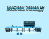 Metal Tools Set A Blue of 14 Pieces Limited Edition for 1/64 Scale Models American Diorama AD-2449MJ