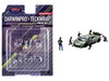 DarwinPro x Teckwrap Crew 6 piece Diecast Figure Set 6 Figures Limited Edition for 1/64 Scale Models American Diorama AD-2451MJ