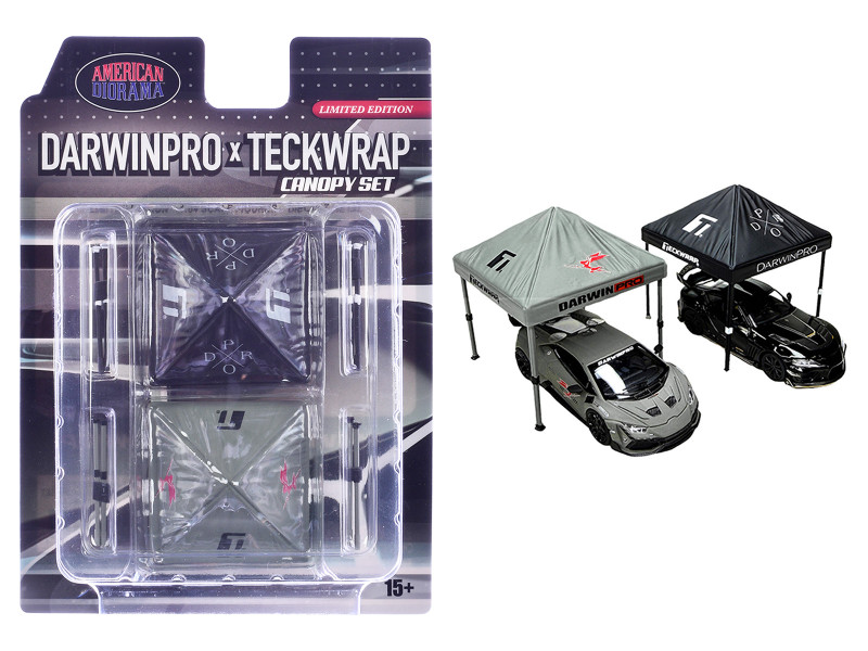DarwinPro x Teckwrap Canopy 2 Piece Set Limited Edition for 1/64 Scale Models American Diorama AD-2452MJ