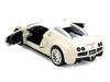 2011 Bugatti Veyron White and Tan Furious 7 2015 Movie 25 Years of Fast & Furious Series 1/32 Diecast Model Car Jada 36755-25TH