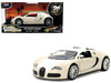 2011 Bugatti Veyron White and Tan Furious 7 2015 Movie 25 Years of Fast & Furious Series 1/32 Diecast Model Car Jada 36755-25TH