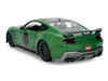 2024 Ford Mustang Dark Horse Green Metallic with Gray Top and Graphic with Doctor Doom Diecast Figure Marvel's Doctor Doom Character Hollywood Rides Series 1/24 Diecast Model Car Jada 36993