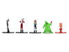 Set of 12 Diecast Figures The Nightmare Before Christmas 1993 Movie Nano Metalfigs Series Diecast Models Jada 37683
