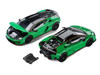 Lamborghini Temerario Green with Black Topdie 1/64 Diecast Model Car Trends Hobby 241082-B
