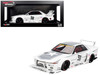 Nissan Skyline GT-R R32 RHD Right Hand Drive #58 LBWK - Kaido Works White with Gray Stripes and Graphics Tokyo Auto Salon TAS 2025 1/18 Model Car Top Speed TS0695