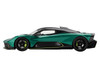 Aston Martin Valhalla Podium Green Metallic with Carbon Top 1/18 Model Car Top Speed TS0710