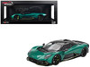 Aston Martin Valhalla Podium Green Metallic with Carbon Top 1/18 Model Car Top Speed TS0710