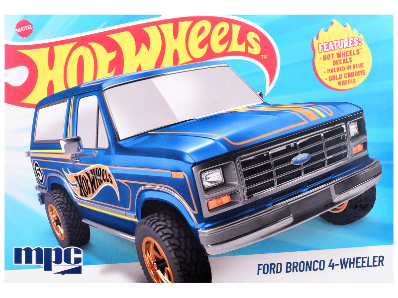 Skill 2 Model Kit Ford Bronco 4-Wheeler Hot Wheels 1/25 Plastic Model MPC MPC1045
