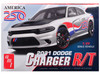Skill 2 Model Kit 2021 Dodge Charger R/T America 250 1/25 Scale Model AMT AMT1604M