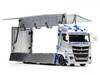 Mitsubishi Fuso Super Great Transporter RHD Right Hand Drive LB-Trucks - Gunmatsusyo Silver Metallic with Blue Graphics Tokyo Auto Salon TAS 2026 Exclusive 1/64 Diecast Model GCD KS-073-635