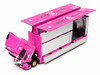 Hino 700 Transporter RHD Right Hand Drive LB-Trucks - Kayano_Distr. Pink Metallic with Graphics 1/64 Diecast Model GCD KS-093-738