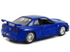 Brian s Nissan Skyline GT R R34 RHD Right Hand Drive Blue Metallic Fast & Furious 2009 Movie 25 Years of Fast & Furious Series 1/32 Diecast Model Car Jada 97185-25TH