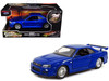 Brian s Nissan Skyline GT R R34 RHD Right Hand Drive Blue Metallic Fast & Furious 2009 Movie 25 Years of Fast & Furious Series 1/32 Diecast Model Car Jada 97185-25TH
