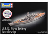 Level 4 Model Kit Battleship U.S.S. New Jersey All-Included Kit 1/1200 Scale Model Revell 75183