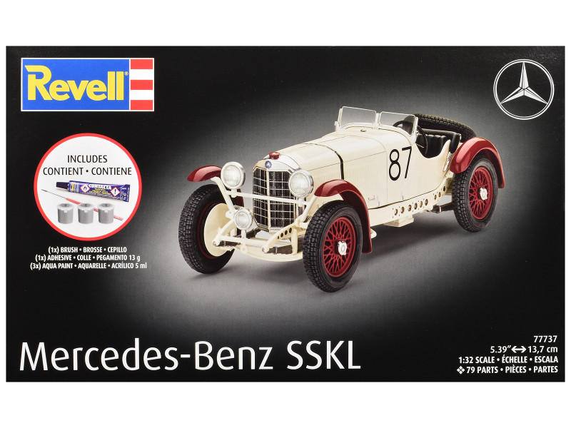 Level 4 Model Kit Mercedes-Benz SSKL All-Included Kit 1/32 Scale Model Revell 77737