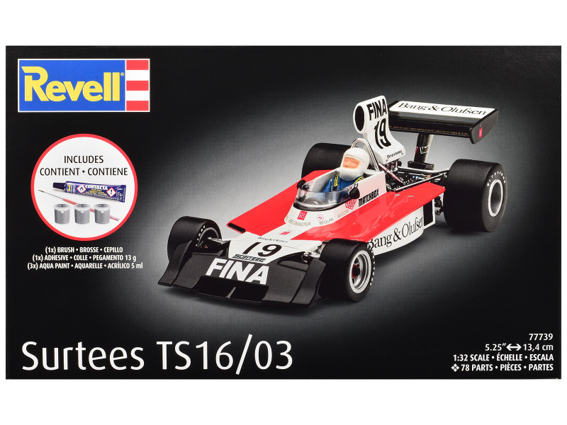 Level 5 Model Kit Surtees TS16/03 All-Included Kit 1/32 Scale Model Revell 77739
