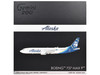 Boeing 737 MAX 9 Commercial Aircraft Alaska Airlines N708AL White with Blue Tail Gemini 200 Series 1/200 Diecast Model Airplane GeminiJets G2ASA1489
