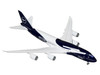 Boeing 747-8I Commercial Aircraft Lufthansa 100 Years D-ABYN Dark Blue and White Gemini 200 Series 1/200 Diecast Model Airplane GeminiJets G2DLH1513