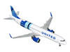 Airbus A321neo Commercial Aircraft United Airlines Coastliner N94750 White with Blue Stripes Gemini 200 Series 1/200 Diecast Model Airplane GeminiJets G2UAL1523
