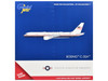 Boeing C-32A Transport Aircraft Air Force Two - United States of America 99-0003 White and Blue with Red Stripes 1/400 Diecast Model Airplane GeminiJets GJAFO2434
