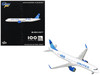 Airbus A321neo Commercial Aircraft United Airlines 100 Years N44550 White with Blue Tail 1/400 Diecast Model Airplane GeminiJets GJUAL2424