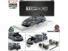 Nissan Top Secret GT-R R35 RHD Right Hand Drive Stealth Gray with Carbon Hood and Top Hobby Expo China 2026 1/64 Diecast Model Car BM Creations 64B0499