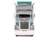 Peterbilt 379 Truck with Sleeper and Dry Goods Trailer TransAmerica Gray with Seafoam Green Graphics J1 Diecast Series 1/64 Diecast Model IXO Models IAPR1027