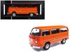 1978 Volkswagen Type 2 Bus Elektrotransporter Orange with Yellow Stripes 1/18 Diecast Model IXO Models U18RDC004